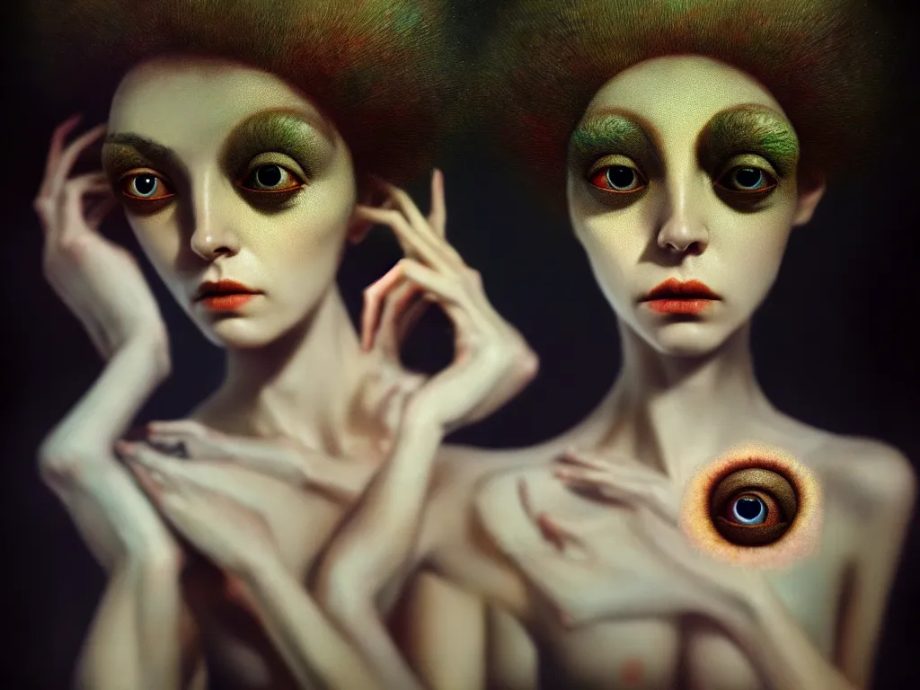 Image similar to highly detailed photo of blindness, trending on deviantart, neo surrealism, sharp focus, 4 k, a lot of little details, octane, masterpiece, art by leonor fini