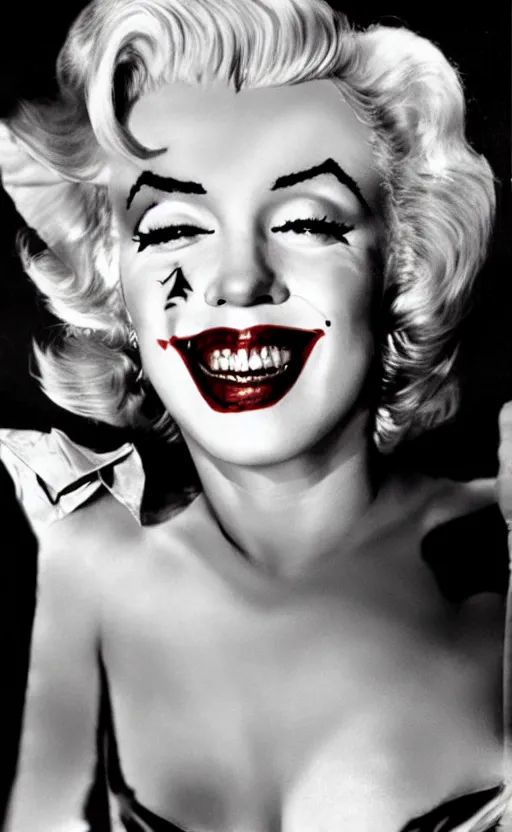 Image similar to Marilyn Monroe as the Joker