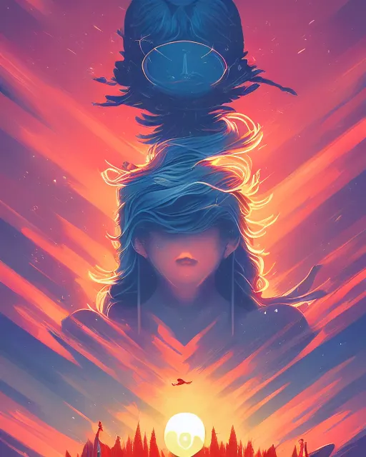 Prompt: Freedom, by ross tran, erol otus, james jean, dan mumford, alena aenami