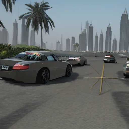 Image similar to gta : dubai by rodcenko