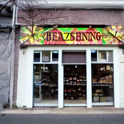 Image similar to a store front that says blessing