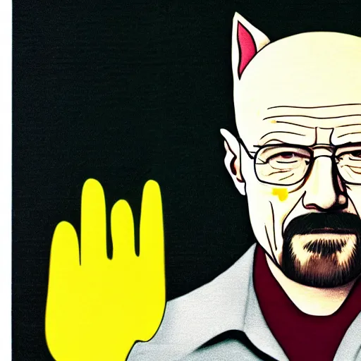 Image similar to walter white catboy