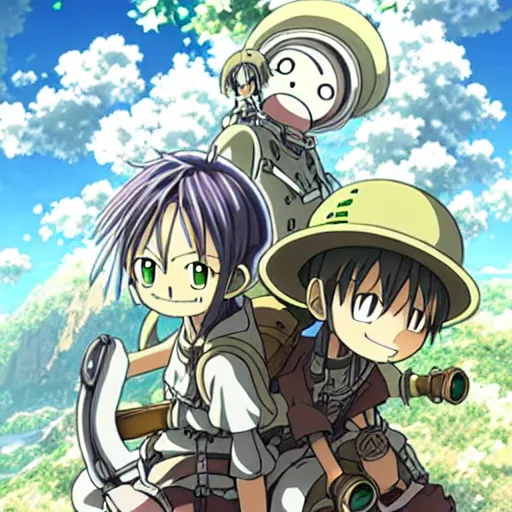 Image similar to Made In Abyss Anime Cover Art