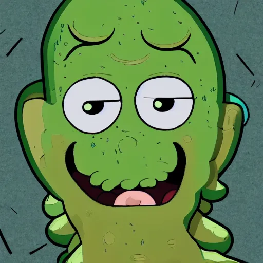 Image similar to pickle rick