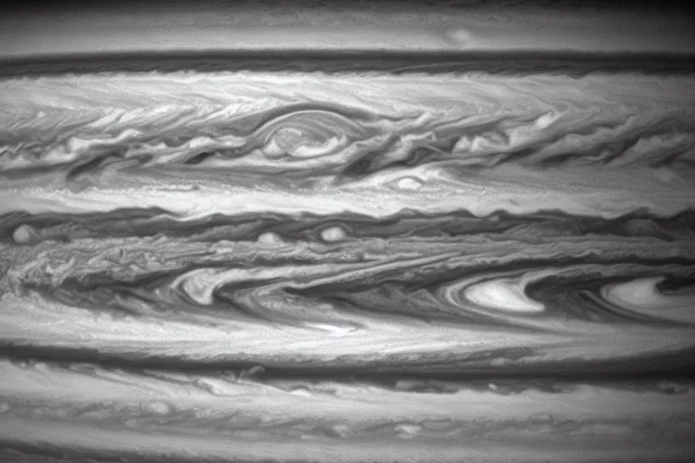 Image similar to the planet jupiter colliding with the earth, photo taken from the surface of the earth, black and white spielberg 3 5 mm film cinematic 4 k