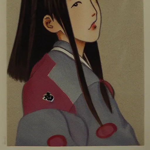 Image similar to japanese schoolgirl by shinji aramaki