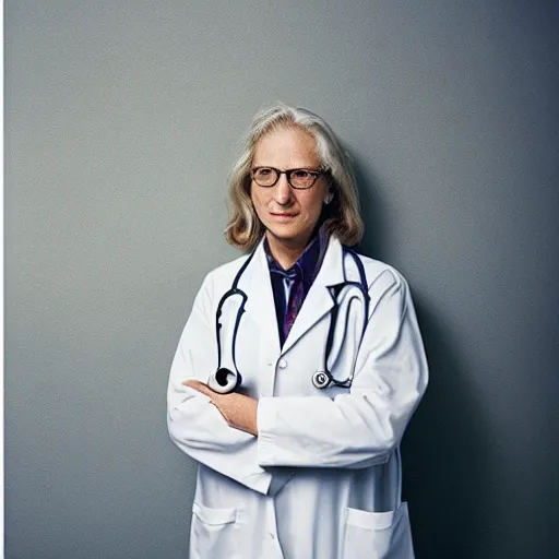 Image similar to photo of a doctor, photo by annie leibovitz, portrait, annie leibovitz, award winning