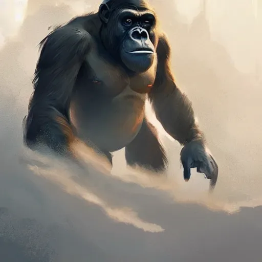 Prompt: 🦍 digital Art, Greg rutkowski, Trending artstation,cinematic