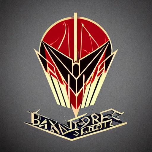 Prompt: art deco style band logo