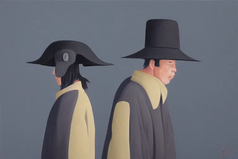 Image similar to samurai in raven - shaped hat artwork by tim eitel