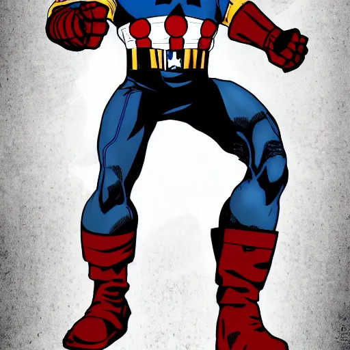 Prompt: captain america and iron man combined