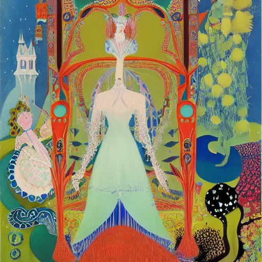 Prompt: a Hungarian Fairy tale, by Marcel Jankowicz, by Kay Nielsen, by Mary Blair, by Georgia o Keeffe, screenshot,