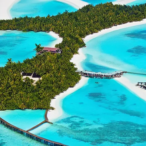 Image similar to exotic location in the maldives, view from helicopter