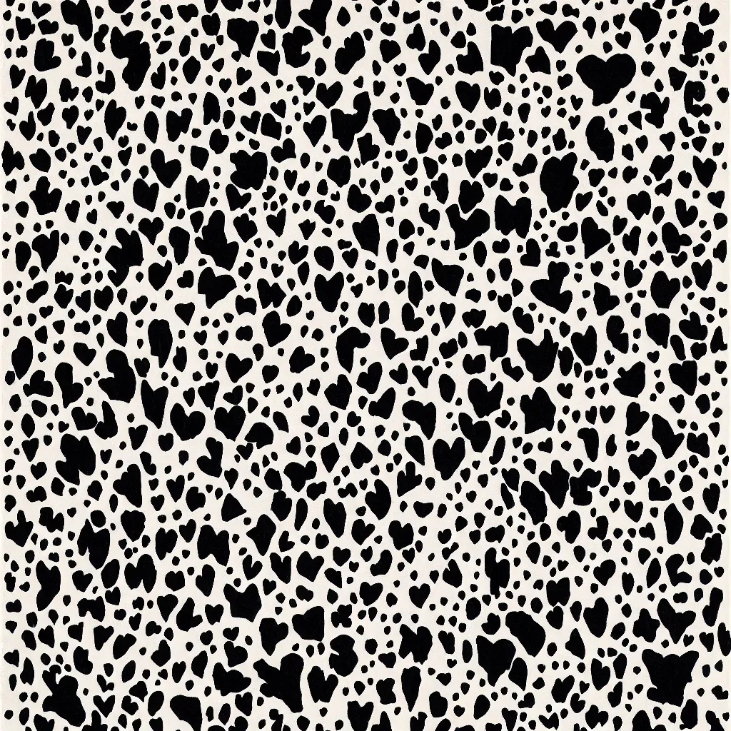 Image similar to camo made of teeth, smiling, abstract, rei kawakubo artwork, cryptic, dots, stipple, lines, splotch, color tearing, pitch bending, color splotches, hearts, dark, ominous, eerie, minimal, points, technical, old painting