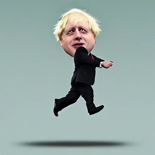 Image similar to Boris Johnson as a fallen angel