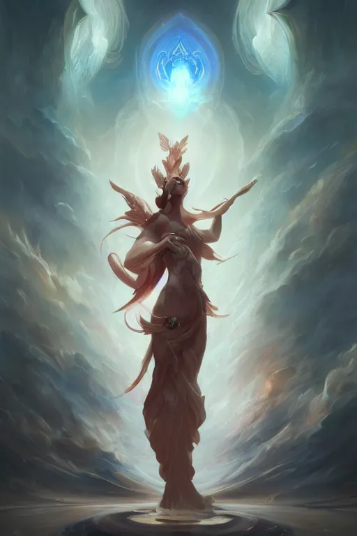 Image similar to a beautiful emanation from angelarium by pete mohrbacher and artgerm and wlop, digital art, highly detailed, fantasy, mystical, Trending on Artstation HQ, deviantart, unreal engine, 4K UHD image