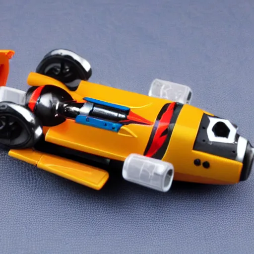 Image similar to plastic toy micronauts microman spaceship vehicle with interchangeable rocket engines and wings