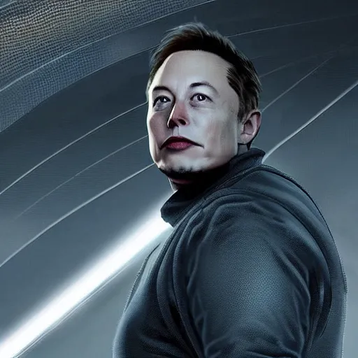 Image similar to portrait of elon musk in death stranding, 2 0 2 1, in game graphic, ps 5 gameplay, screenshot, high quality