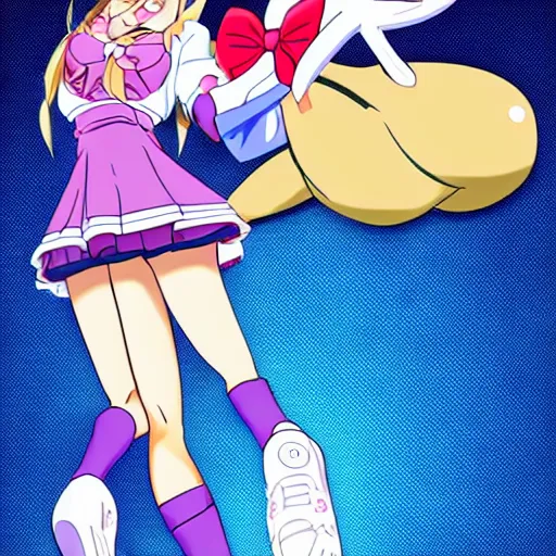 Image similar to Lola Bunny anime girl