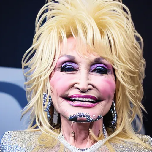 Prompt: dolly parton, sweet, happy, laughing, highly detailed, candid, award winning photography, high resolution, trending