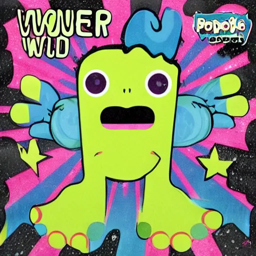 Image similar to Pop Wonder NFT - Alien Bog Friendly Monster waving good-bye, Art