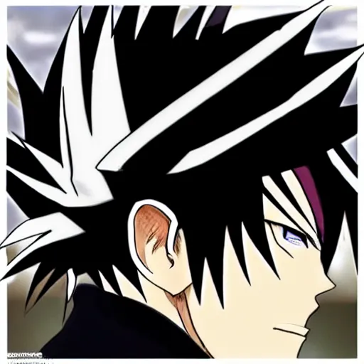 Image similar to Kempachi with an undercut haircut, Anime art, Bleach,