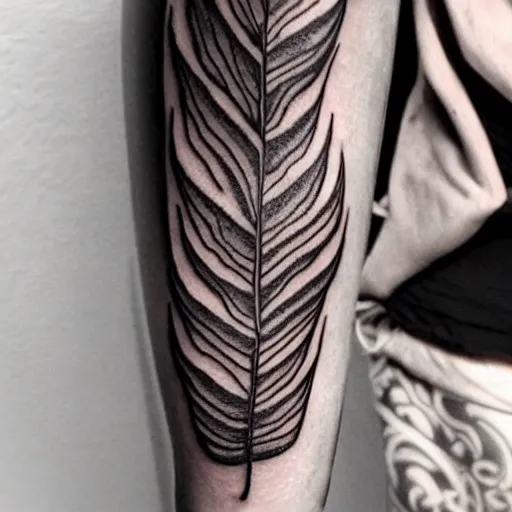 Image similar to a black line drawn tattoo of a monsters deliciosa leaf and a alocasia zebrina leaf, intricate details, ornamental, elegant, symmetrical!! symmetrical - tatoo!!