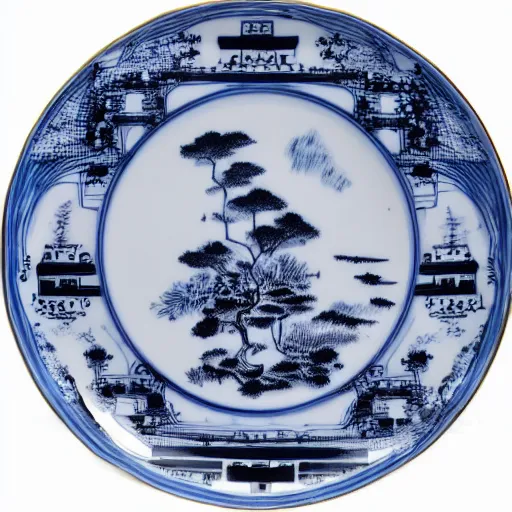 Image similar to gal godot china plate