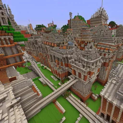 minecraft medieval city