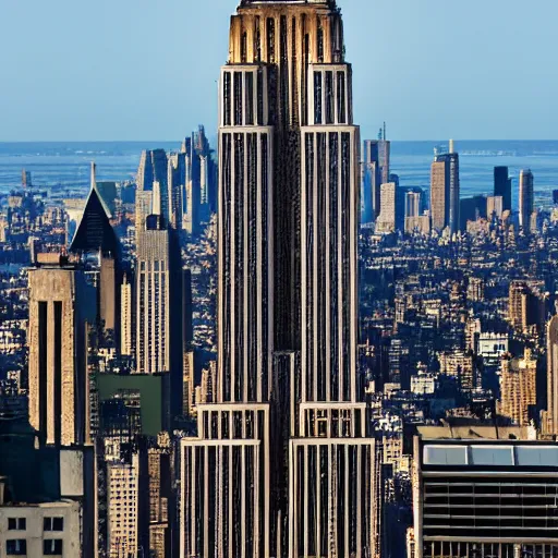 Prompt: empire state building, dravidian architecture