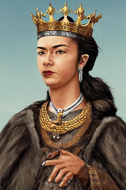 Image similar to a female king