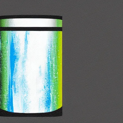 Image similar to can of paint, minimal, modern