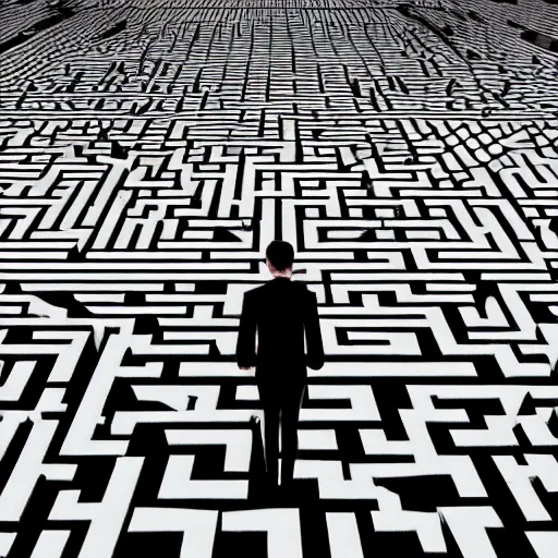 Image similar to man in the maze