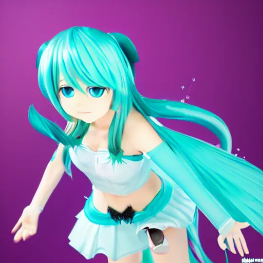 Image similar to hatsune miku full body shot