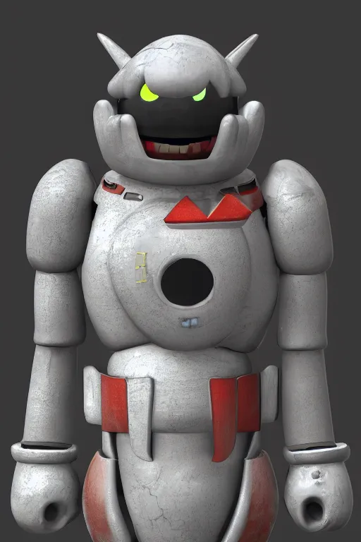 Prompt: a 3 d model of a king bob - omb found in the game files of mass effect