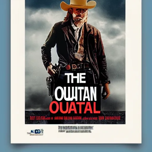 Prompt: the outlaw poster