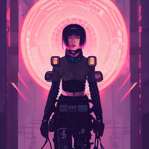 Prompt: portrait of a young female cyberpunk samurai in neotokyo at night, futuristic cyberpunk tokyo night, sci - fi and fantasy, intricate and very beautiful, highly detailed, digital painting, artstation, concept art, smooth and sharp focus, illustration, art by tian zi and wlop and alphonse mucha