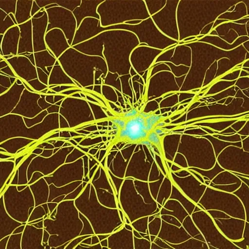 Prompt: 2 d representation of two neurons connected to each other, realistic