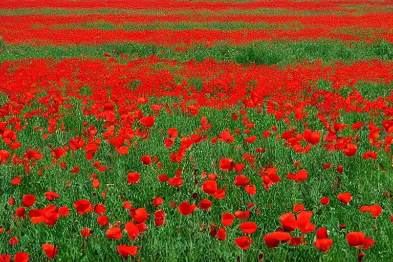 Image similar to “a field of carnivorous poppies, 4k photo”