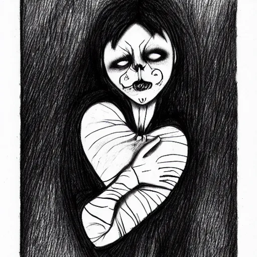 Prompt: drawing of heart riped into pieces, sadness, dark ambiance, concept by godfrey blow, featured on deviantart, sots art, lyco art, artwork, photoillustration, poster art