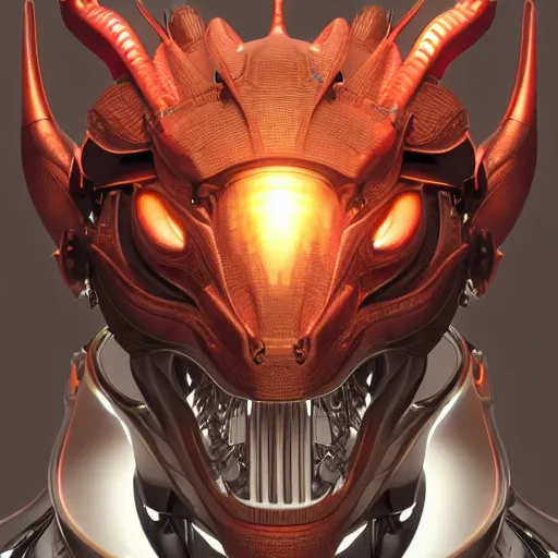 Image similar to Perfectly-centered portrait of a Fully mechanical robot-dragon, lifelike, super highly detailed, professional digital painting, artstation, concept art, smooth, sharp focus, extreme illustration, Unreal Engine 5, Photorealism, HD quality, 8k resolution, cinema 4d, 3D, beautiful, cinematic, art by artgerm and greg rutkowski and alphonse mucha and loish and WLOP