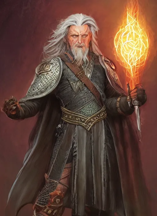 a portrait painting of a male wizard, ultra detailed Stable Diffusion