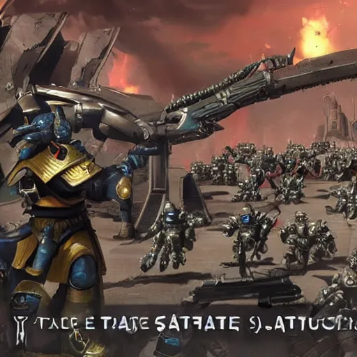 Image similar to Astartes Space Marines fight against space orcs in an epic battle, futuristic style 4K