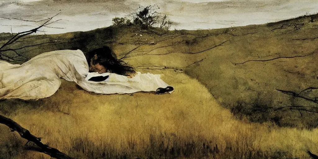Image similar to a painting by Andrew Wyeth