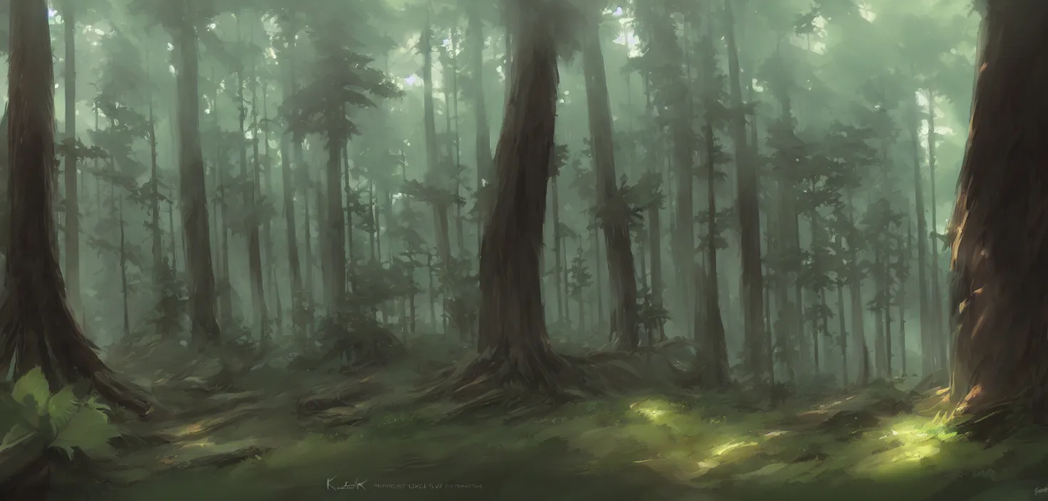 Image similar to dark forest by cushart krenz