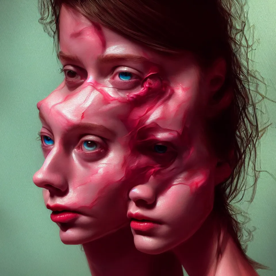 Image similar to bright realistic todd solondz, anorexic, diffuse lighting, fantasy, intricate, elegant, highly detailed, lifelike, photorealistic, digital painting, artstation, illustration, concept art, smooth, sharp focus, art by francis bacon