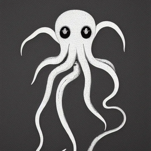 Image similar to cyborg octopus but minimalistic corporative art, trending on artstation, minimalism