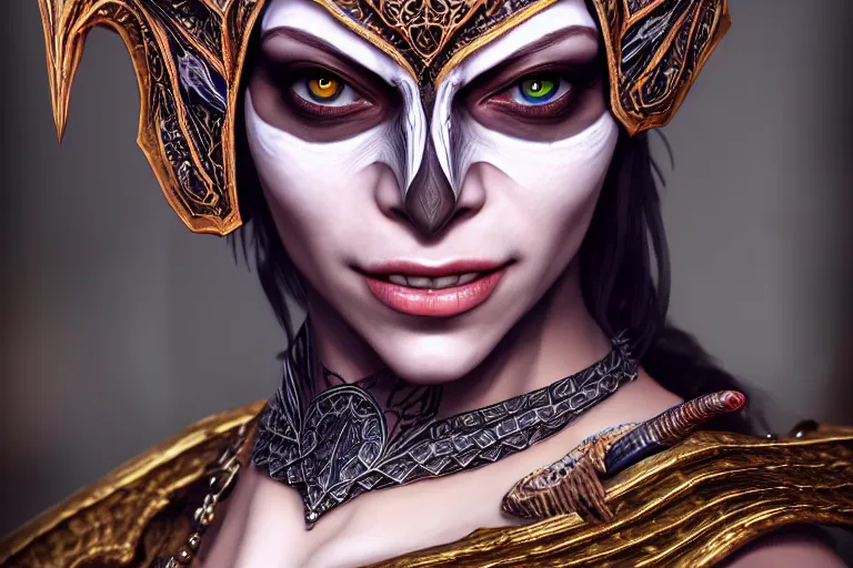 Image similar to a full portrait of a beautiful woman wearing, wearing extremely detailed attire, slim complexity, extremely detailed eyes, medievil, dnd, extremely detailed, high quality, trending on artstation, photo realistic