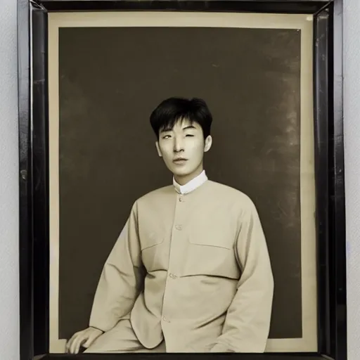 Image similar to front on portrait of an attractive korean man