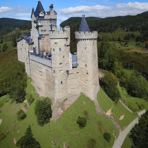 Prompt: massive castle